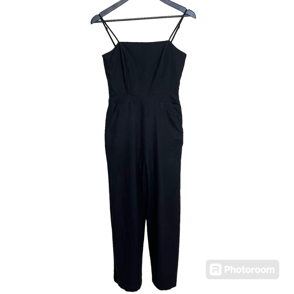 Forever 21 Black Spaghetti Strap Jumpsuit